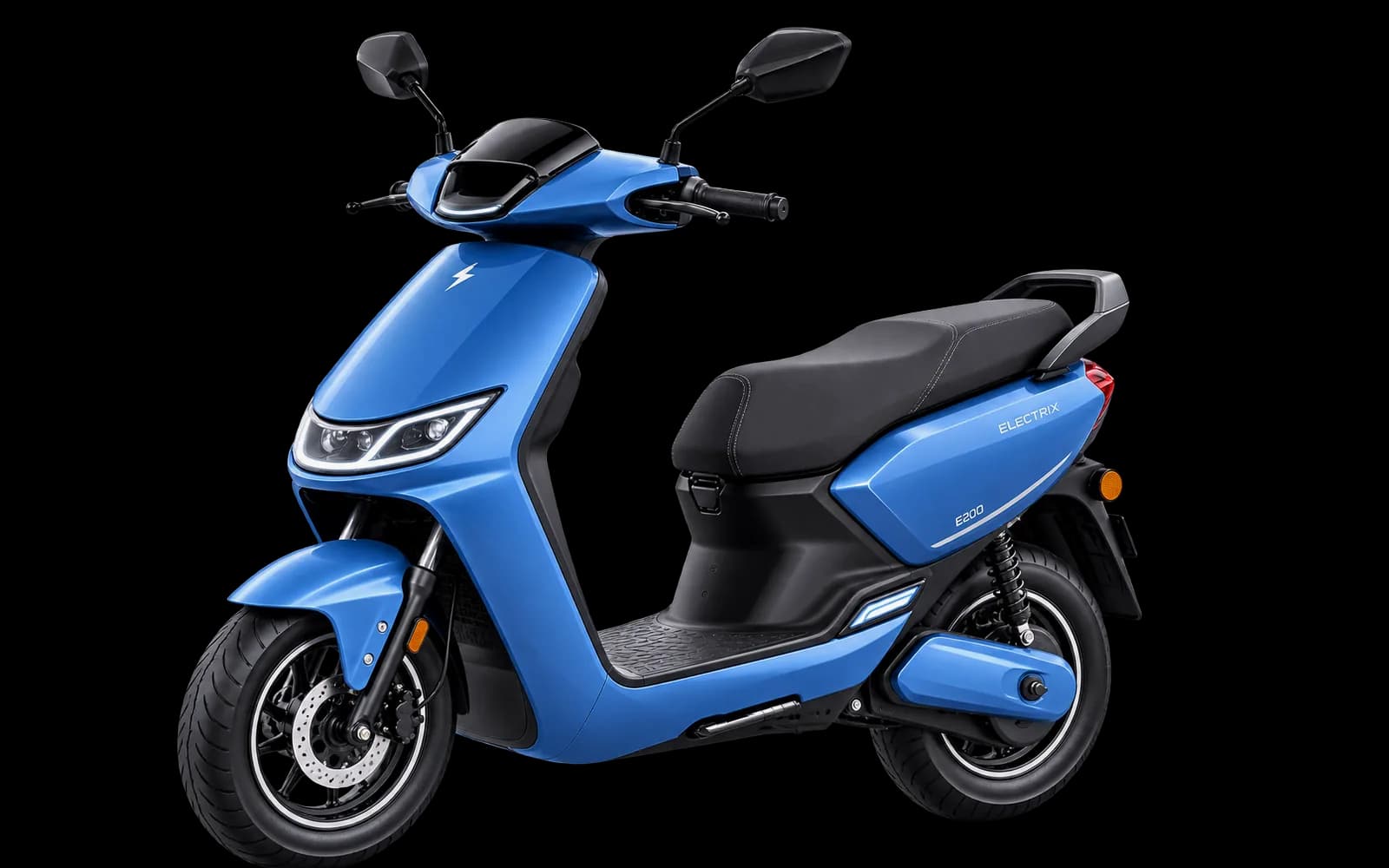Electric scooter, side profile